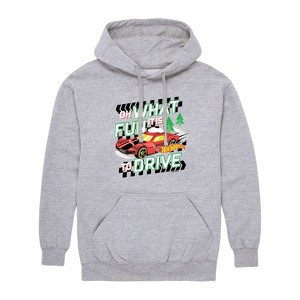 Men's - Hot Wheels - Holiday Merchandise Graphic Fleece Pullover Hoodie - 1 of 4