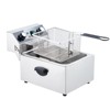 Stainless Steel Commercial Fryer with Easy Clean Rotary fryer head, Timer, Adjustable Temp Countertop Oil Fryers - 2 of 4