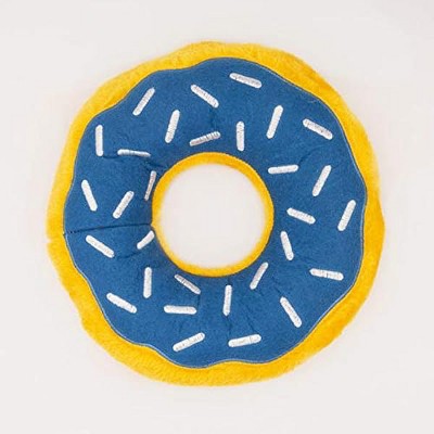 ZippyPaws - Jumbo Donutz, Stuffed Squeaky Plush Dog Toy - Hanukkah, Jumbo Size