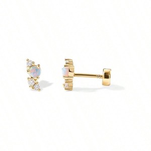 Sterling Silver Stud Earrings for Women Fashionable and Lightweight, Low Allergy Suitable for Women - 1 of 4