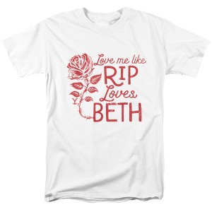 Yellowstone Love Me Like Rip Loves Beth Adult T-Shirt White - 1 of 4