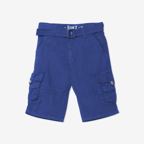 Raw X Boy s Belted Twill Cargo Shorts In Royal Blue Size 10 Target