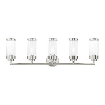 Livex Lighting Hillcrest 5 - Light Vanity in  Polished Chrome