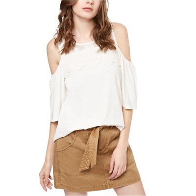 Sanctuary Clothing Womens Pullover Off the Shoulder Blouse