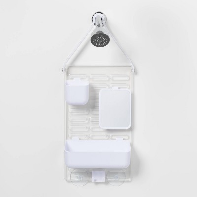 Adjustable Shower Caddy White - Room Essentials&trade;: Rust-Resistant Bathroom Organizer for Dorm Rooms