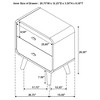 Coaster,Robyn 2-drawer Nightstand Dark Walnut - 4 of 4