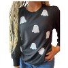 Women's Ghosts Sequin Sweatshirt - Mary Square - 2 of 2