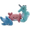fouFIT Under the Sea Shark, Seahorse and Crab 3-Pack Cat Toys - Case of 3 - 2 of 4