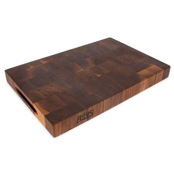 Large & Extra Large Walnut End Grain Cutting Board, Butcher Block,  Charcuterie Board Handcrafted Reversible With Finger Grips 