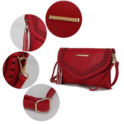 MKF Collection Envelope Crossbody Bag Braided Tassel, Remi | MKF Collection by Mia K - Seafoam — фото 5