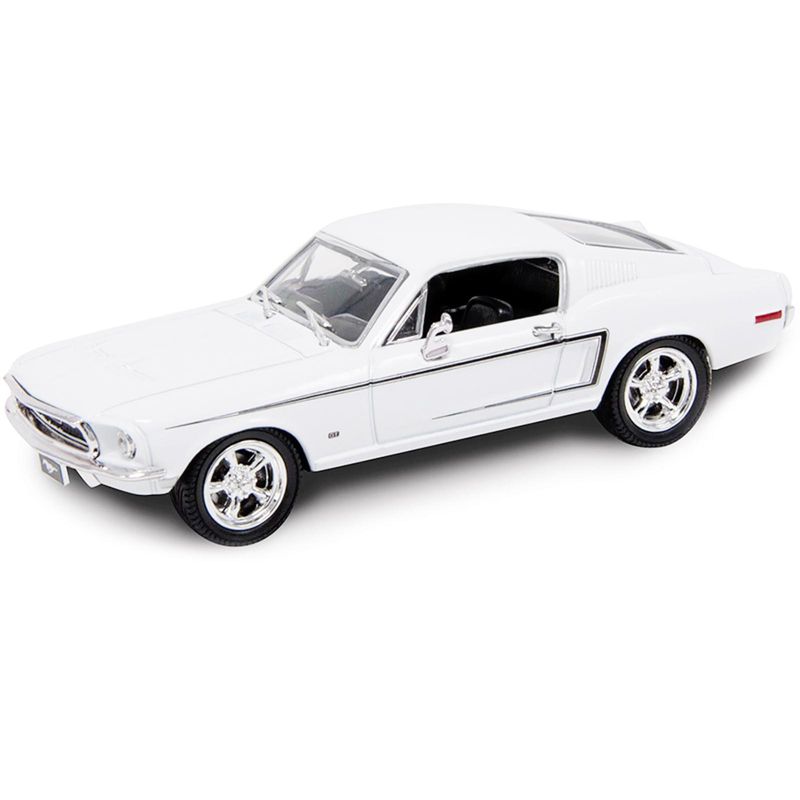 1968 Ford Mustang GT White Signature Series 1/43 Diecast Car by Road Signature, 2 of 4