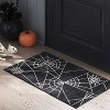 1'8"x2'10" Washable Spider Webs Scatter Woven Accent Rug Black - Hyde and EEK! Boutique™ - 2 of 4