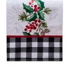 Holly Farmhouse Charm Holiday Fabric Table Runner - Multicolor - 14x70 - Elrene Home Fashions - 2 of 3