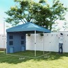 Aghana Digitals 10x10 Pop Up Canopy Tent, UPF50+ Instant Sun Shelter with Sidewall Storage Pockets, - 2 of 4