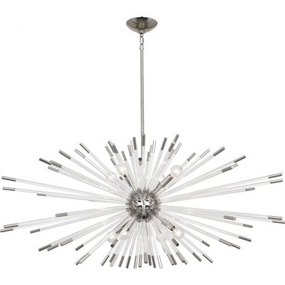 Robert Abbey Lighting Andromeda - Light Chandelier in  Polished Nickel