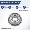 Unique Bargains Durable Chrome Steel Flanged Ball Bearing 20 4mm x 10mm x 4mm - 2 of 4