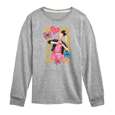 JoJo Siwa Jojo Love Long Sleeve Graphic T-Shirt - Athletic Heather - 5T