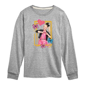 JoJo Siwa Jojo Love Long Sleeve Graphic T-Shirt - Athletic Heather - 5T - 1 of 3