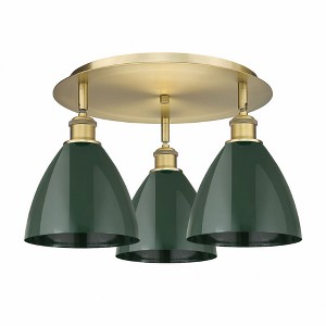Ballston Dome - 3 Light Flush Mount In Industrial Style-10 Inches Tall and 19.25 Inches Wide - 1 of 1