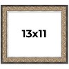 PosterPalooza | Photo Size Ornate Silver Picture Frame - UV Acrylic, Foam Board Backing, Hanging Hardware - 2 of 4
