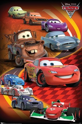 Trends International Disney Pixar Cars 2 - Group Unframed Wall Poster ...