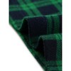 Allegra K Women's Round Neck Long Puff Sleeves Knit Plaid Top - 4 of 4