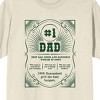 Dad Life Is The Rad Life Number 1 Dad Crew Neck Short Sleeve Natural Men's T-shirt - 2 of 3