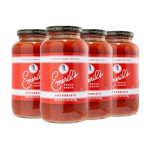 Emeril Lagasse 25 Oz, 2-PK, 4-PK and 6-PK Pasta Sauces : Arrabbiata, Vodka, Homestyle Marinara, Roasted Garlic, Tomato Basil (4-PK Arrabbiata) - 1 of 4