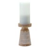Etched Wood Design Candle Holder (Set of 3) - 3 of 4