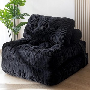 Folding Sofa Bed, Convertible Sleeper Chair with Pillow Foldable Mattress with Back Support, Portable Fold Out Chair Bed Comfy Floor Sofa Lounge - 1 of 4