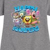 Girls' - SpongeBob SquarePants - Kamp Koral Happy Kampers Graphic Short Sleeve Fleece Dress - 2 of 4