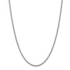 Black Bow Jewelry 3mm, 14k White Gold, Handmade Solid Rope Chain Necklace - 3 of 4