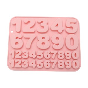 Unique Bargains Candy Making Moulds 30-Cavity Number 0-9 Candy Mould Set Hand Wash 7.91"x6.1"x0.43" 1 Pc - 1 of 4