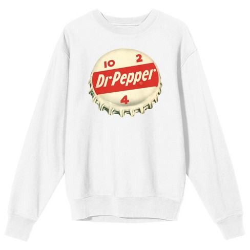 Bioworld Dr. Pepper Nostalgia Logo Men's Black Graphic Hoodie-Small