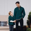 Hope & Henry Girls' Cable Sweater Cape with Hood, Kids - 3 of 4