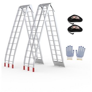 Lightweight Motorcycle Ramps for Pickup Trucks, 750 LBS Loading Capacity Aluminum Dirt Bike Ramp - 1 of 4