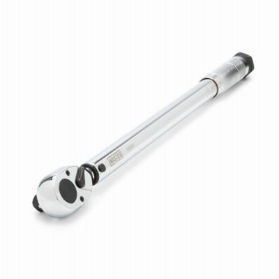Master Mechanic 1/2 Inch Chamfered Square Drive Alloy Steel Micrometer Torque Wrench, 20 to 150 Foot Pounds with Twist Collar Lock and Quick Release