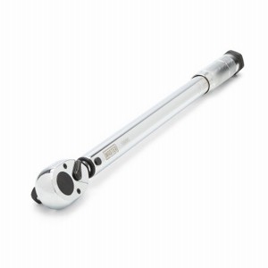 Master Mechanic 1/2 Inch Chamfered Square Drive Alloy Steel Micrometer Torque Wrench, 20 to 150 Foot Pounds with Twist Collar Lock and Quick Release - 1 of 4