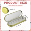Unique Bargains Portable Rectangular Pen Makeup Brushes Metal Hinged Tins Box 3 Pcs - 2 of 4