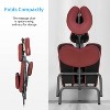 FDW Massage Chair Portable Tattoo Chair Folding Height Adjustable 3” Thick Sponge Light Weight Therapy Chairs Spa Chairs - 2 of 4