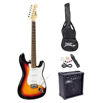 Pyle Beginners Electric Guitar Kit with Amp and Accessories