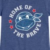 Girls' - Teenage Mutant Ninja Turtles - Born Raised Usa Fitted Short Sleeve Graphic T-Shirt - 2 of 4