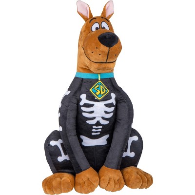 Gemmy Halloween Greeter Scooby in Skeleton Costume OPP Warner Brothers, brown