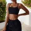 Anna-Kaci Active Women's Strappy Back Sports Bra with Adjustable Spaghetti Straps - 4 of 4