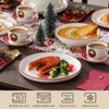 vancasso Santa Claus 30-Piece Complete Dinnerware Set for 6 People, Holiday Ceramic Plates Bowls and Mugs, Dishwasher Safe Christmas Table Service - 3 of 4