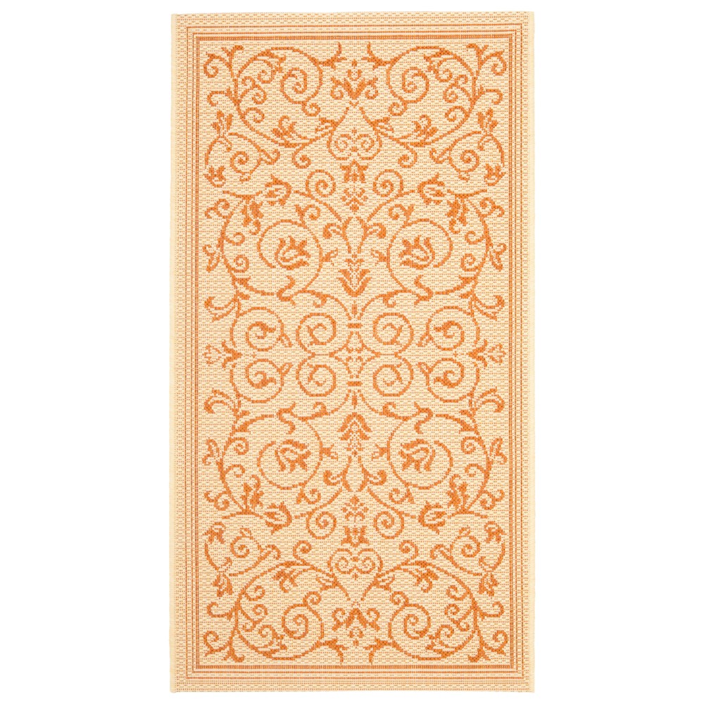 2'X3'7in Vaucluse Outdoor Rug Natural/Terracotta - Safavieh