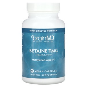 BrainMD Betaine TMG, 60 Vegan Capsules (500 mg per Capsules) - 1 of 4