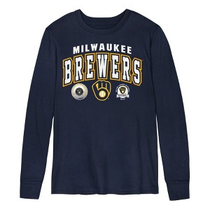 MLB Milwaukee Brewers Boys' Long Sleeve T-Shirt - 1 of 1
