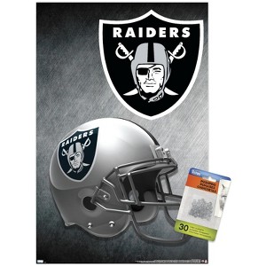Trends International NFL Las Vegas Raiders – Helmet 20 Unframed Wall Poster Prints - 1 of 4