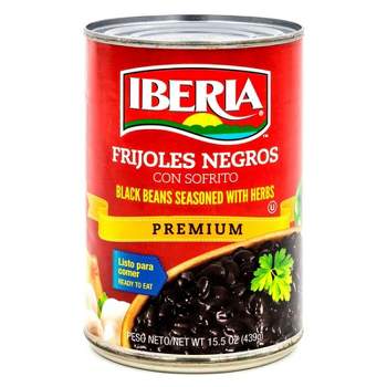 Iberia Black Beans Seasoned with Herbs - 15.5oz
